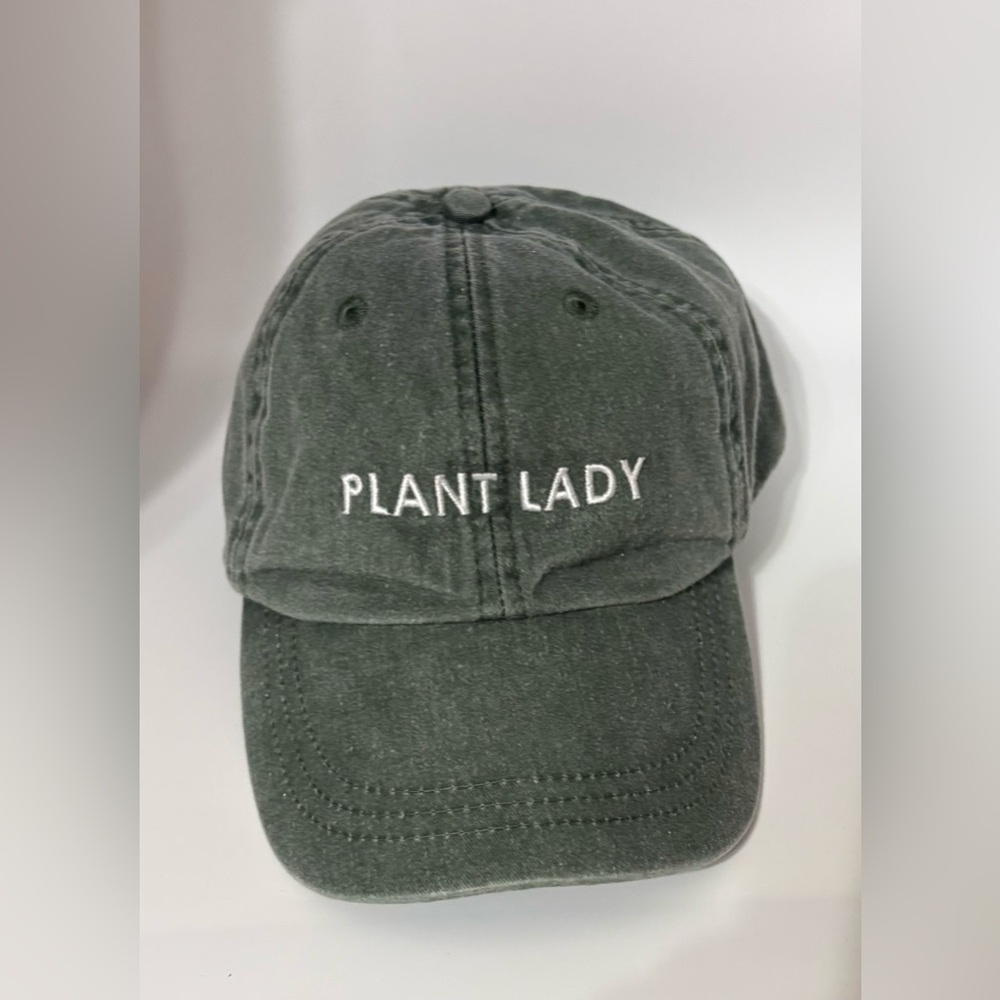 Adams dark green "Plant Lady" embroidered cap